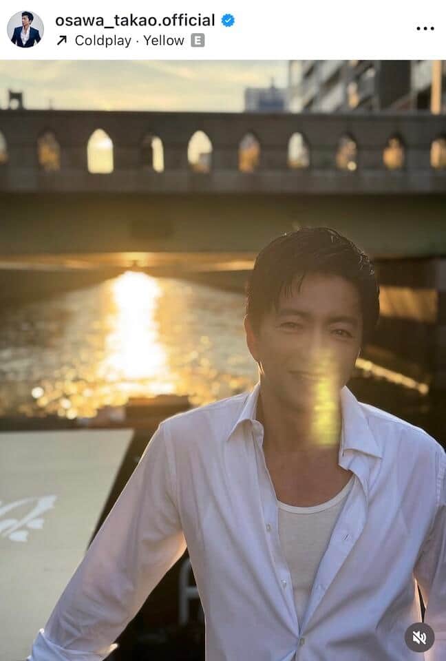 大沢たかおさんのインスタグラム（＠osawa_takao.official）より