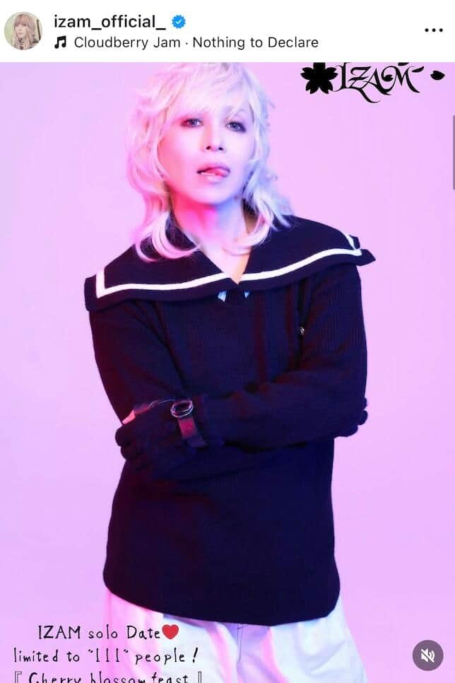 IZAMさんのインスタグラム（＠izam_official_）より