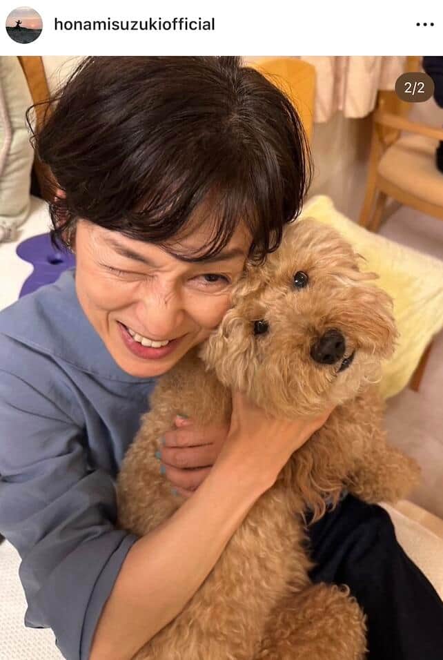 鈴木保奈美さんのインスタグラム（＠honamisuzukiofficial）より