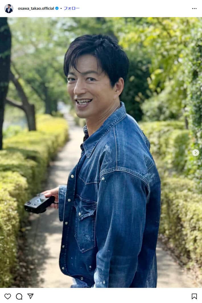 大沢たかおさんのインスタグラム（＠osawa_takao.official）より