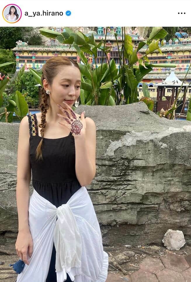 平野綾さんのインスタグラム（＠a_ya.hirano）より