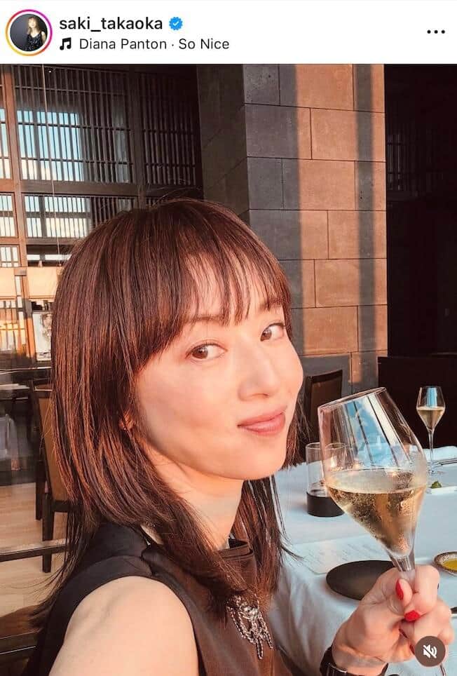 高岡早紀さんのインスタグラム（＠saki_takaoka）より