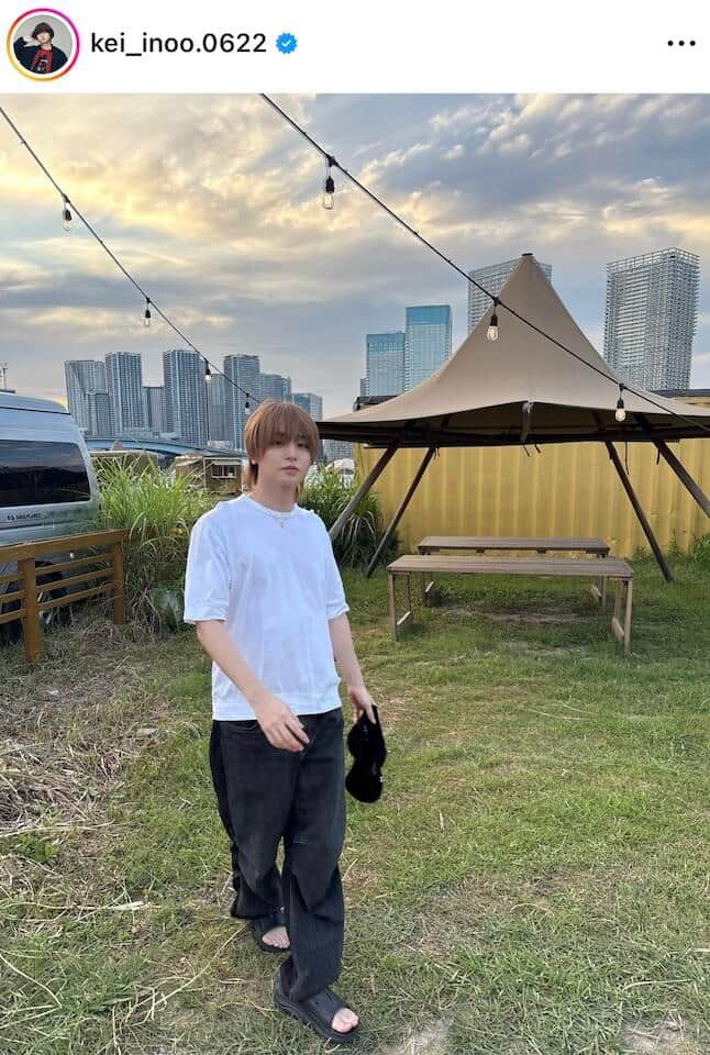 伊野尾慧さんのインスタグラム（＠kei_inoo.0622）より