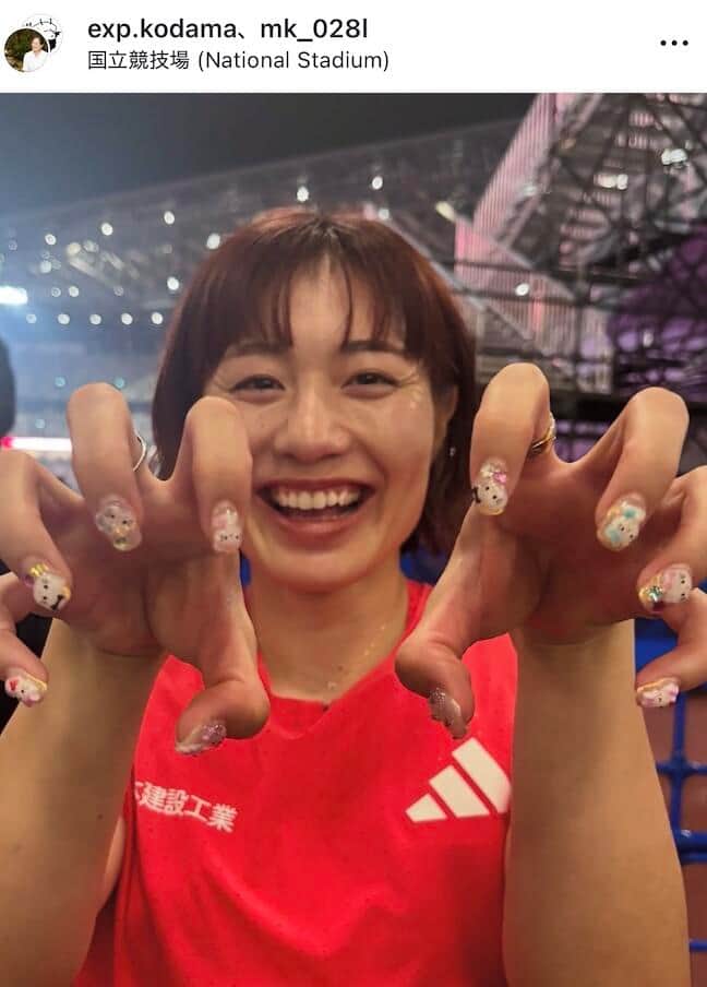 福部真子選手のインスタグラム（＠mk_028l）より