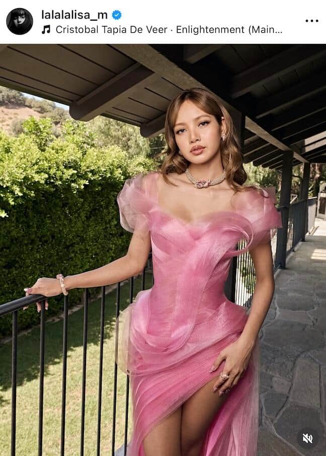 リサさんのインスタグラム（＠lalalalisa_m）より