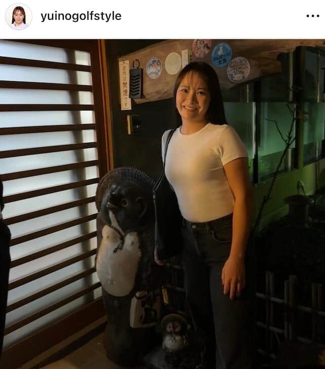 河本結さんのインスタグラム（＠yuinogolfstyle）より