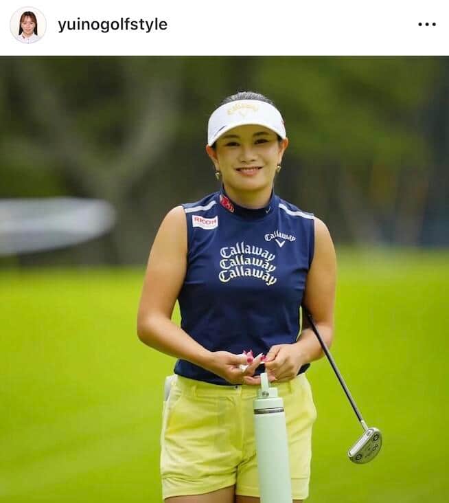 河本結さんのインスタグラム（＠yuinogolfstyle）より