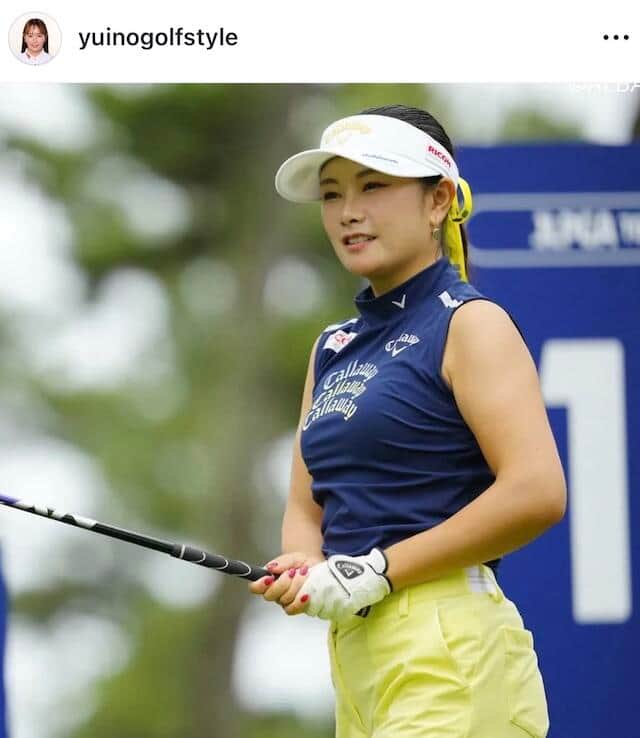 河本結さんのインスタグラム（＠yuinogolfstyle）より