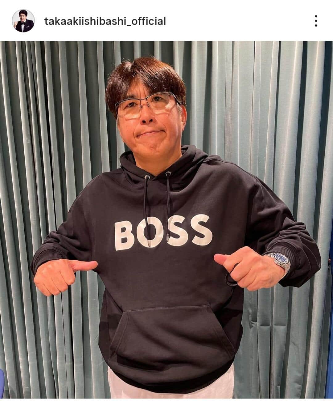 2022年の石橋貴明さん。石橋貴明さんのインスタグラム（＠takaakiishibashi_official）より