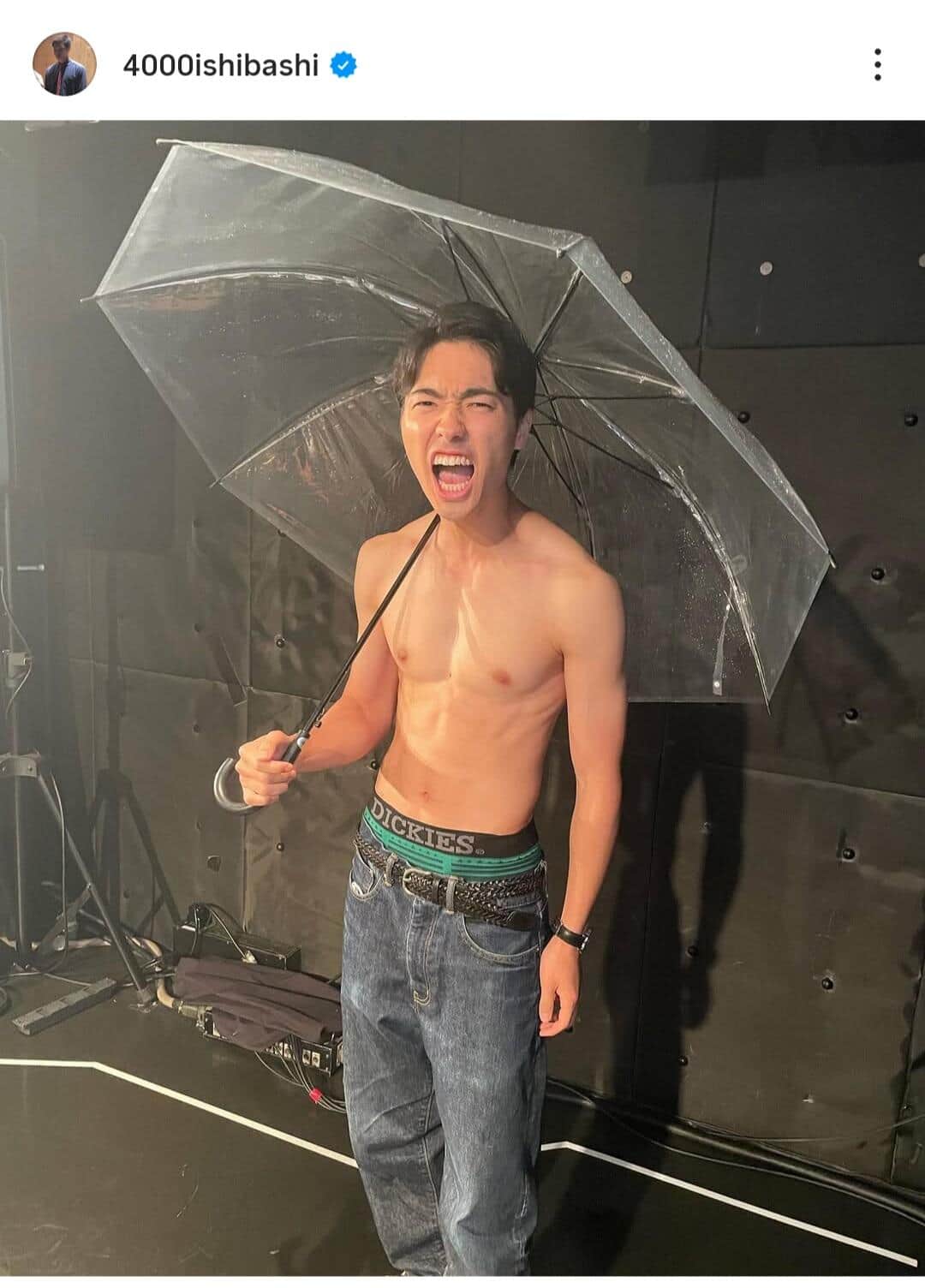 石橋遼大さんのインスタグラム（＠4000ishibashi）より
