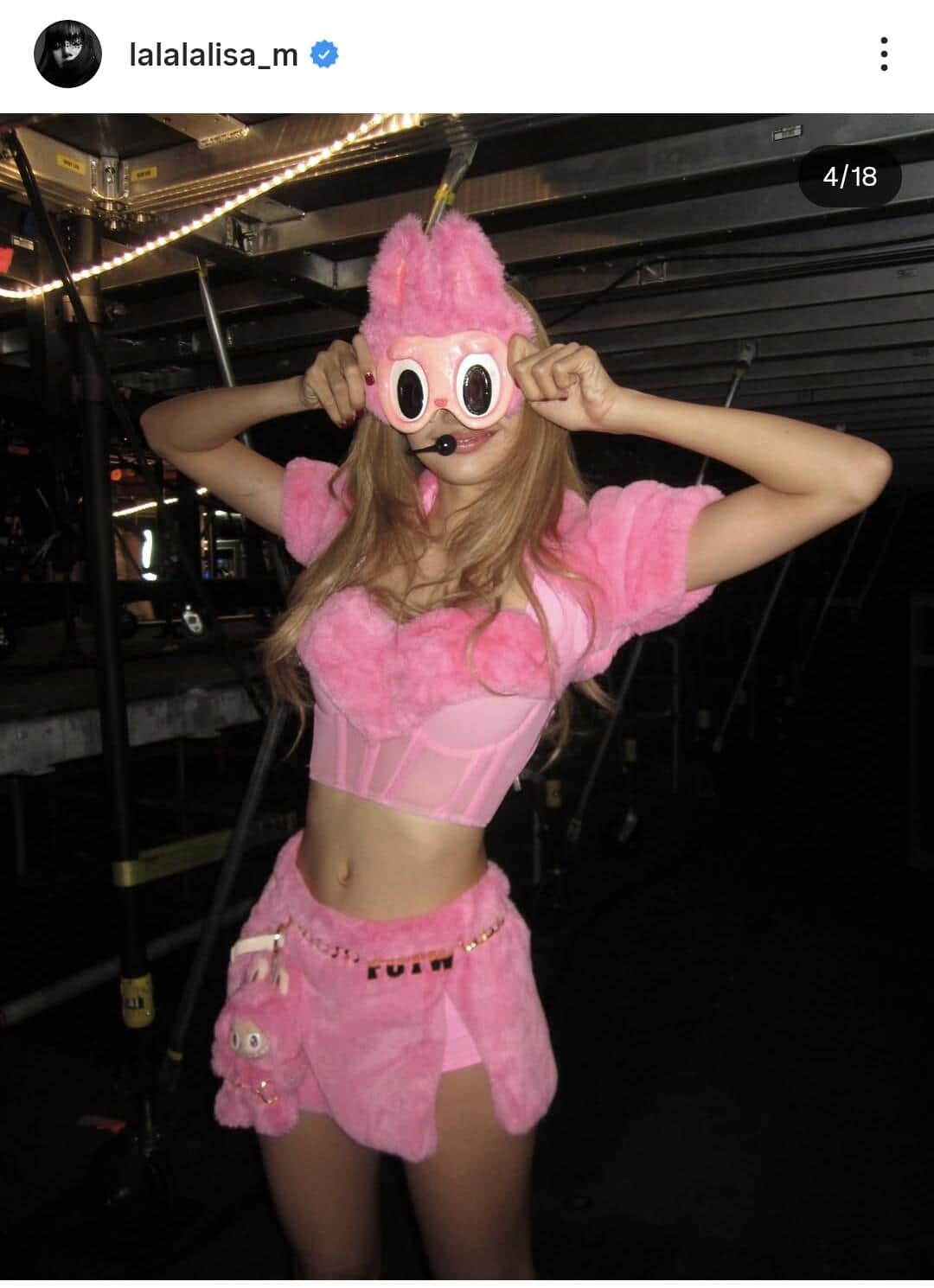 ブラックピンク・リサさんのインスタグラムより（2025年8月22日）