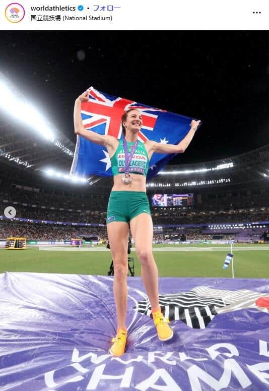 【世界陸上】女子走高跳・金メダリストにXメロメロ　笑顔満開のルーティン姿「可愛すぎる笑」「大ファンに」
