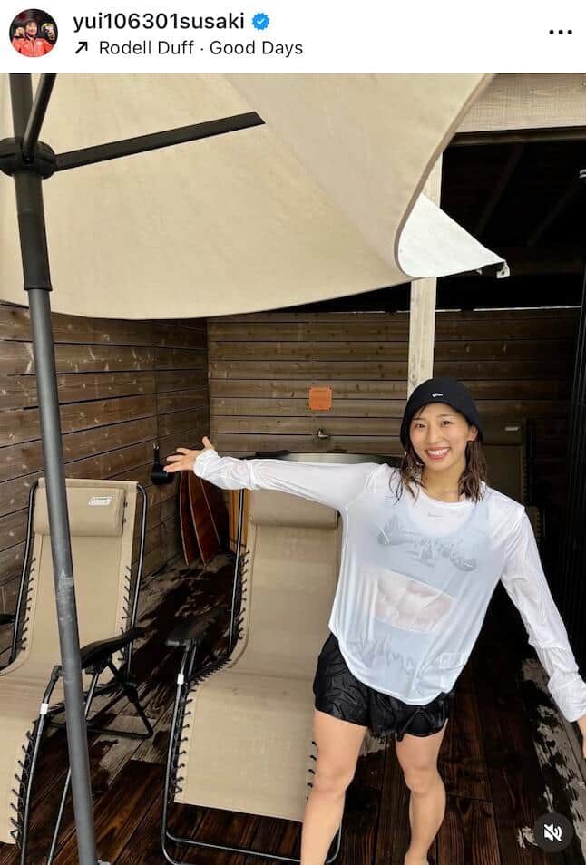 須崎優衣選手のインスタグラム（＠yui106301susaki）より