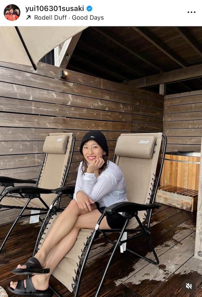 須崎優衣選手のインスタグラム（＠yui106301susaki）より