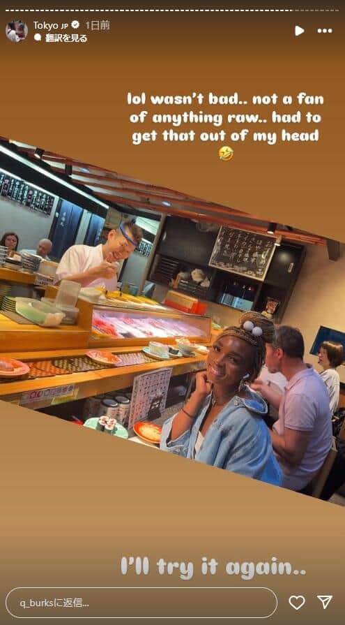 クアネシャ・バークス選手のインスタグラム（＠q_burks）より