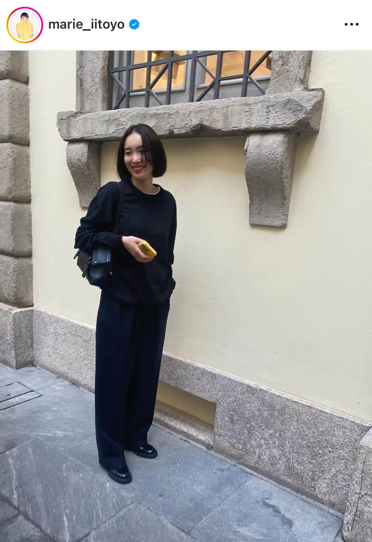 飯豊まりえさんのインスタグラム（＠marie_iitoyo）より