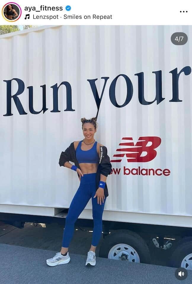 AYAさんのインスタグラム（＠aya_fitness）より