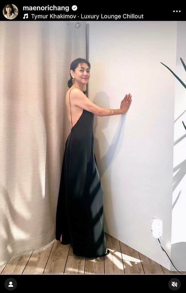 前田典子さんのインスタグラム（＠maenorichang）より