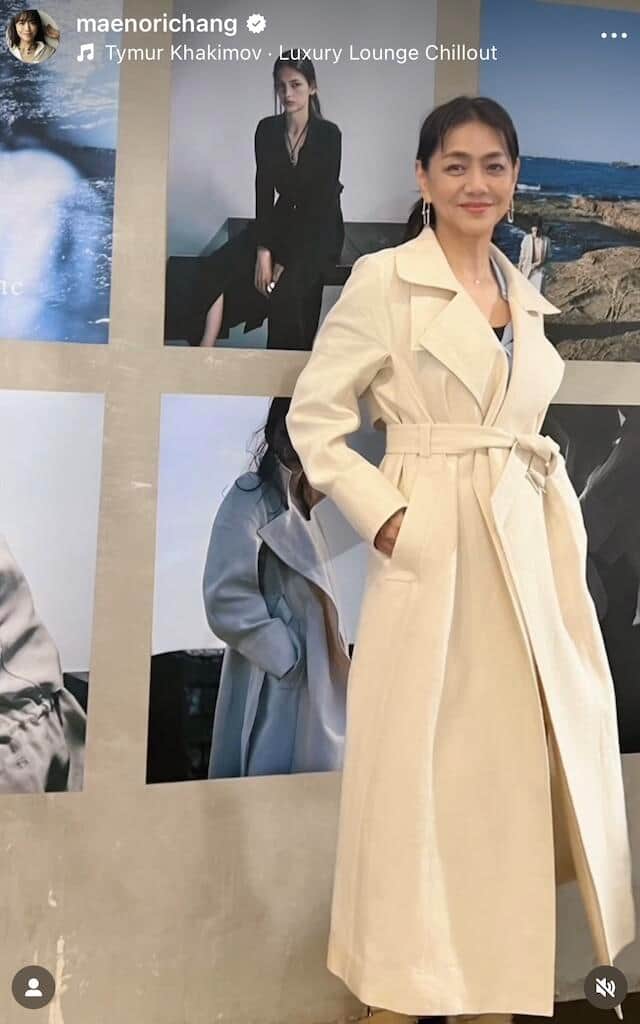 前田典子さんのインスタグラム（＠maenorichang）より