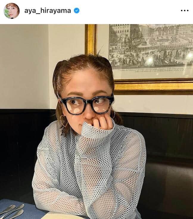 平山あやさんのインスタグラム（＠aya_hirayama）より