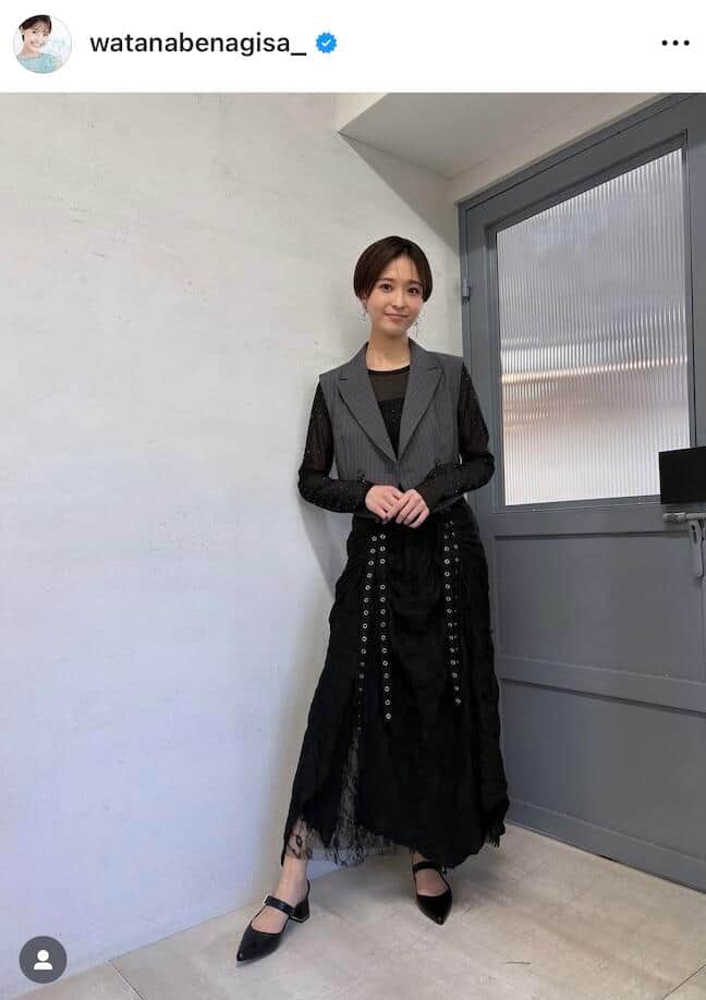 元フジアナ渡邊渚、神々しい爽やか白ノースリワンピ姿にキュン　すらり立ち姿が美しさ限界突破