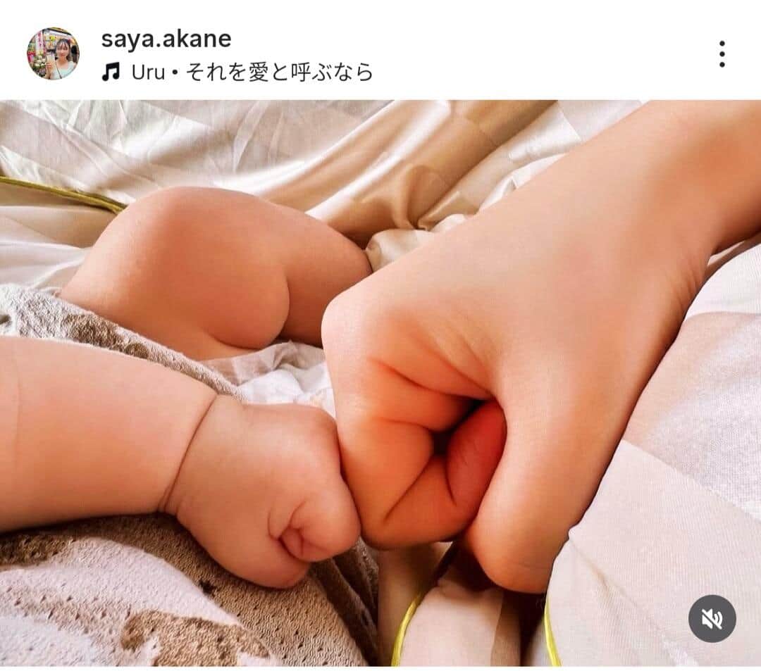 茜さやさんのインスタグラム（＠saya.akane）より