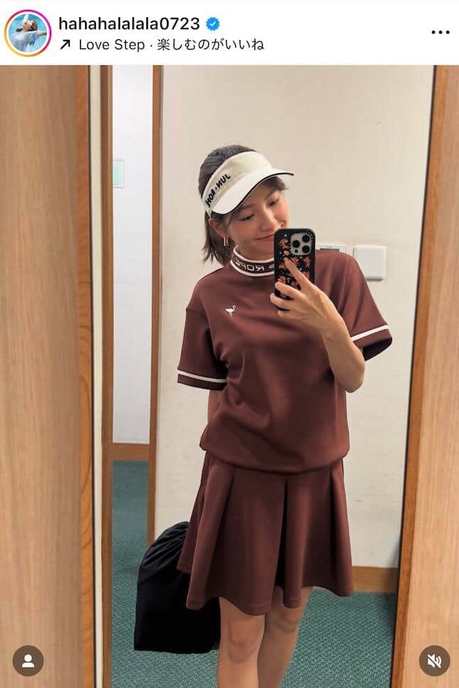 後藤楽々さんのインスタグラム（＠hahahalalala0723）より