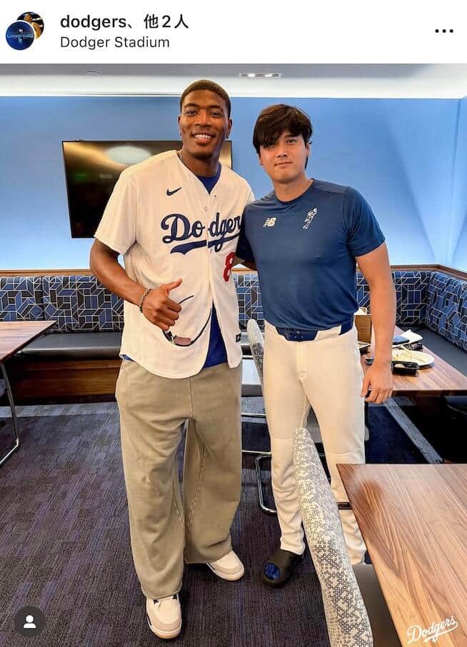 ドジャースの公式インスタグラム（＠dodgers）より