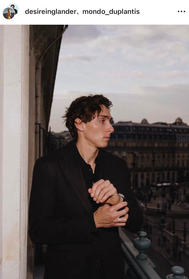 アルマンド・デュプランティス選手のインスタグラム（＠mondo_duplantis）より