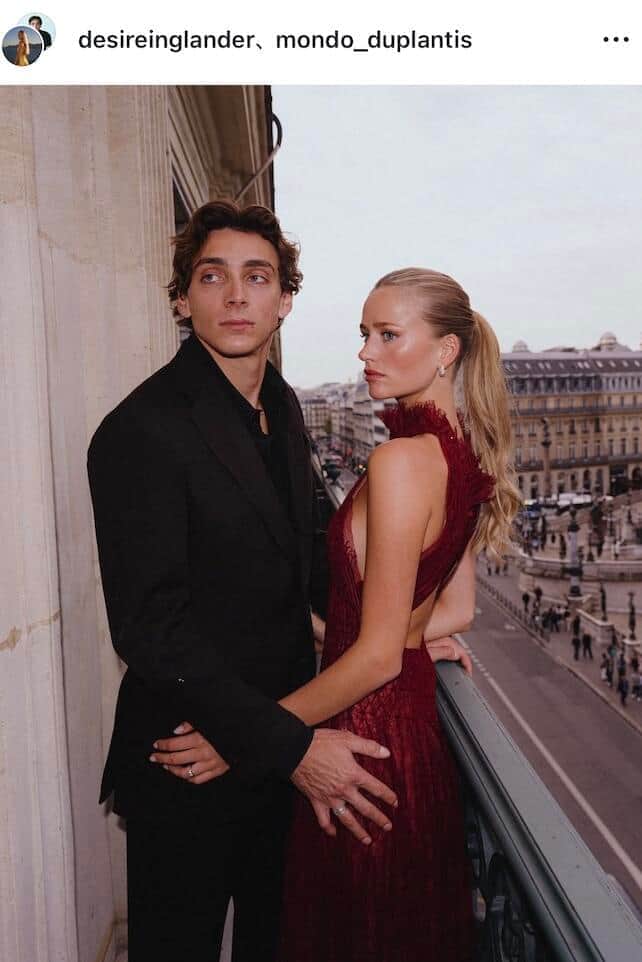 アルマンド・デュプランティス選手のインスタグラム（＠mondo_duplantis）より