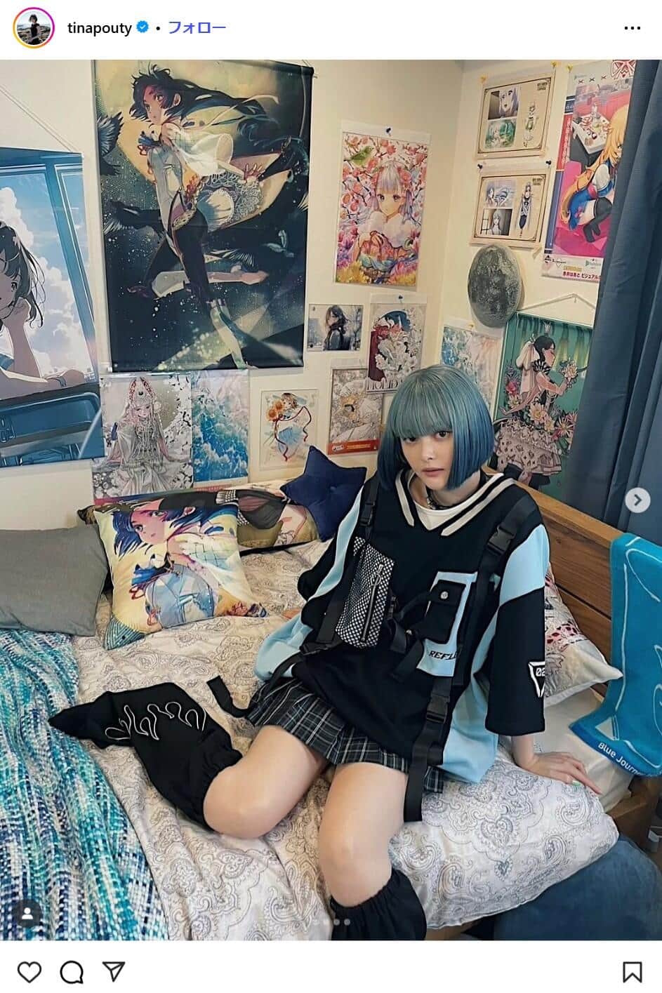 玉城ティナさんのインスタグラムより（tinapouty）