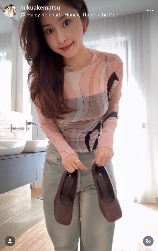 明松美玖さんのインスタグラム（＠mikuakematsu）より