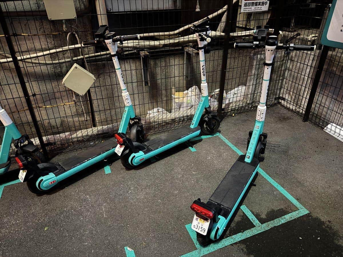 東急田園都市線・渋谷駅付近にあったLUUP（2025年10月6日撮影）