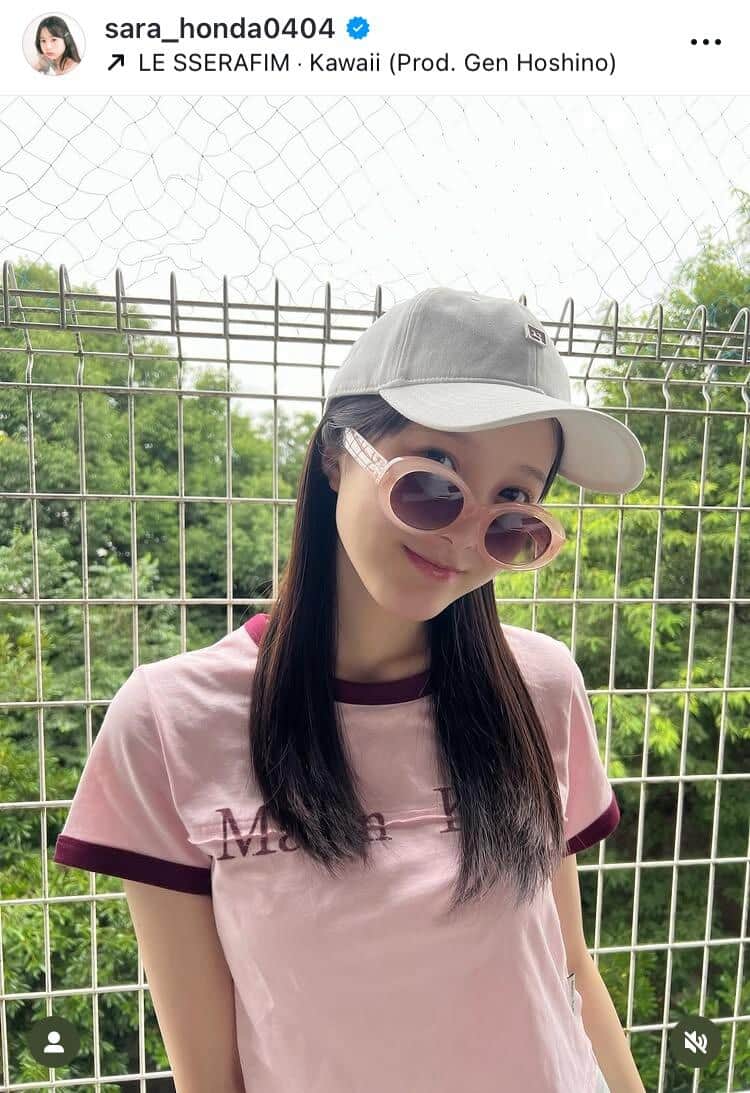 本田紗来さんのインスタグラム（＠sara_honda0404）より
