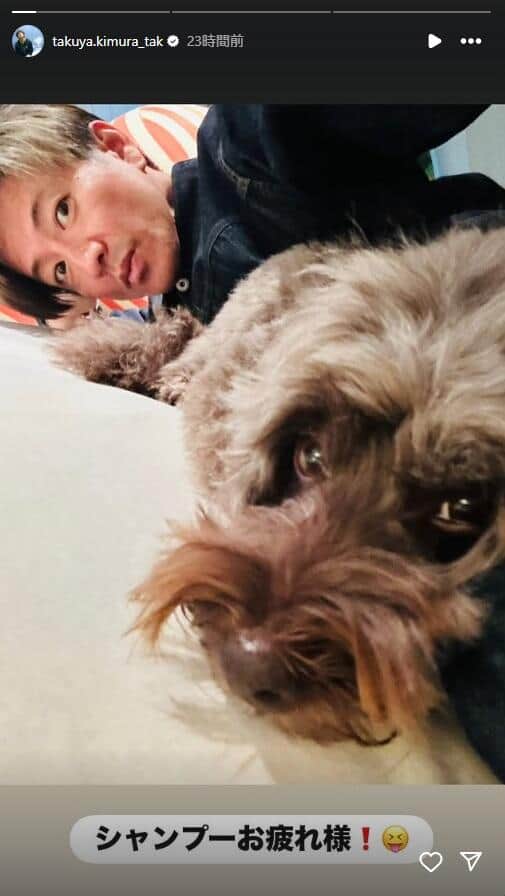 木村拓哉さんのインスタグラム（＠takuya.kimura_tak）より