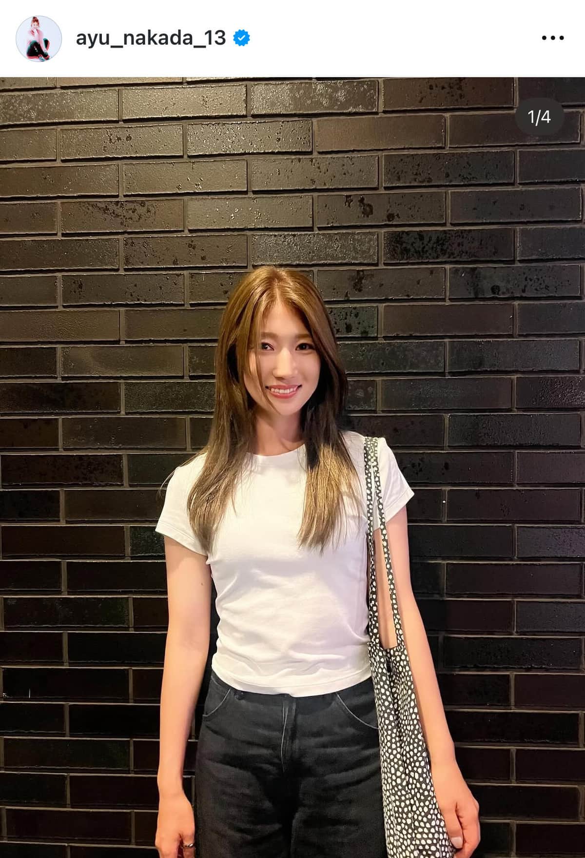 仲田歩夢さんのインスタグラム（＠ayu_nakada_13）より