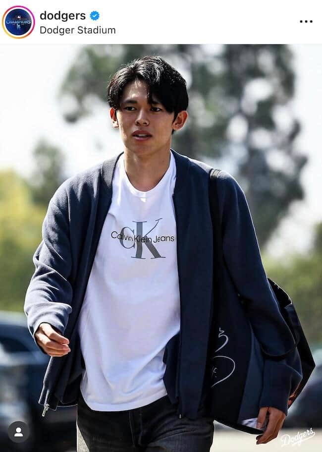 ドジャースの公式インスタグラム（＠dodgers）より