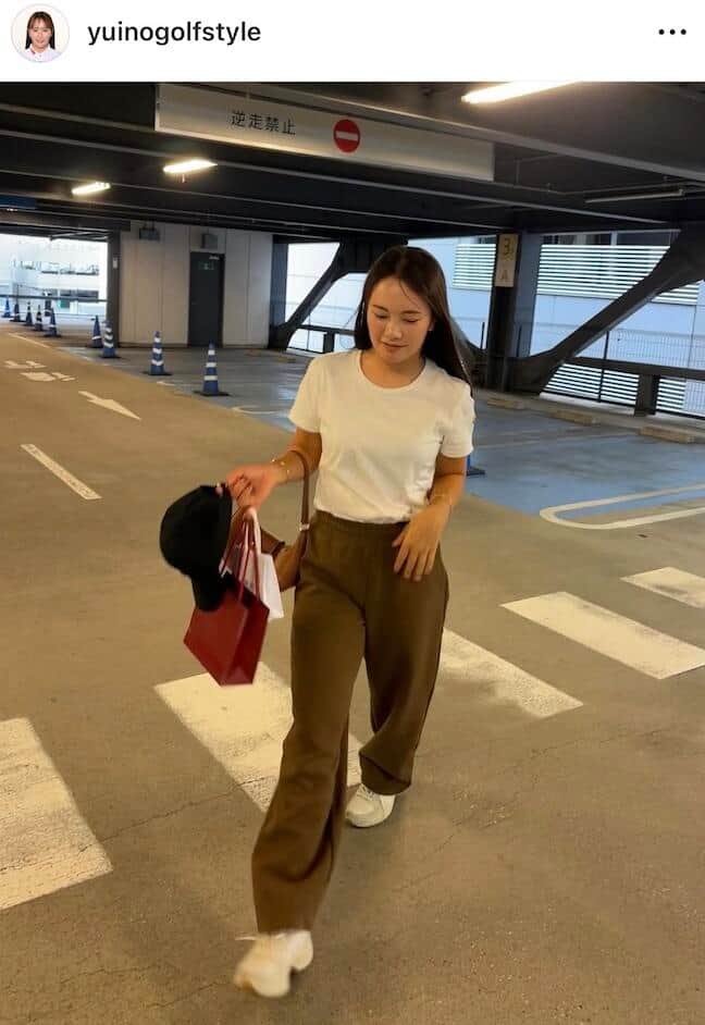河本結さんのインスタグラム（＠yuinogolfstyle）より