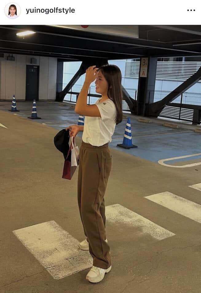 河本結さんのインスタグラム（＠yuinogolfstyle）より