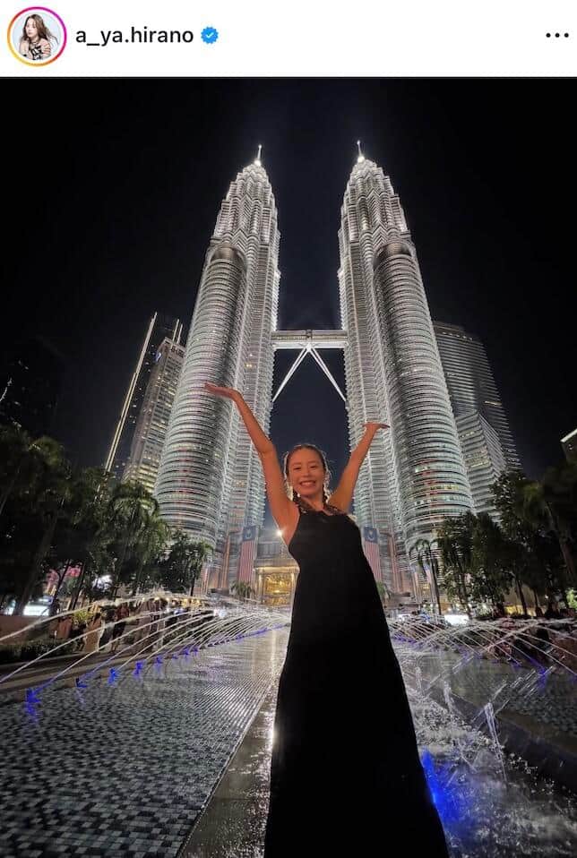 平野綾さんのインスタグラム（＠a_ya.hirano）より