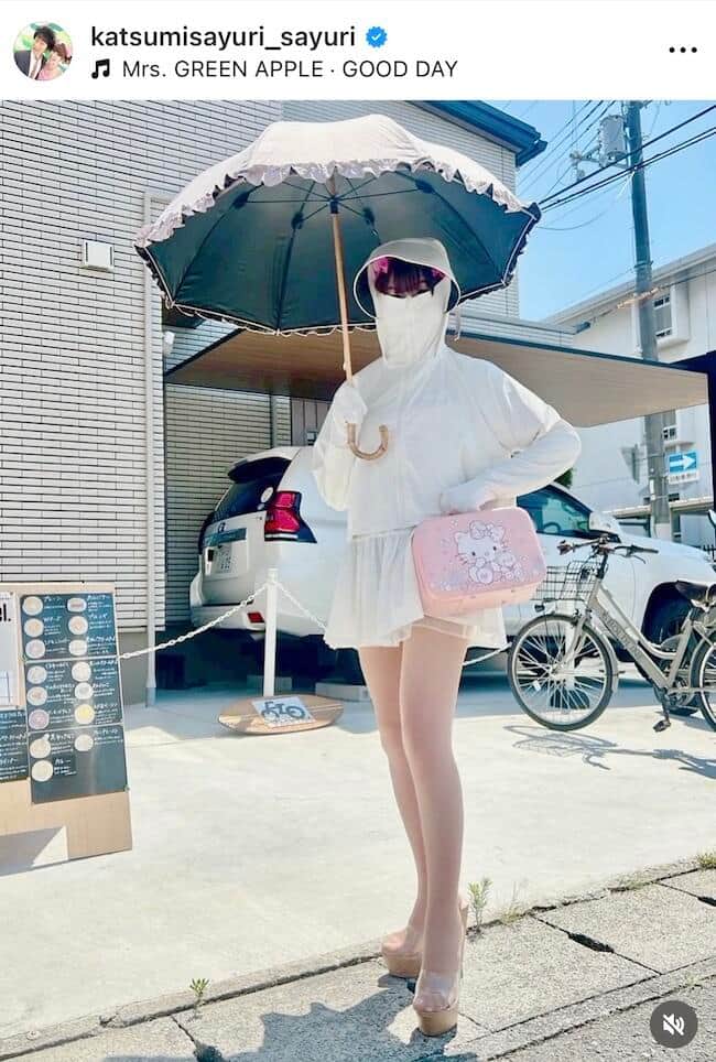 さゆりさんのインスタグラム（＠katsumisayuri_sayuri）より