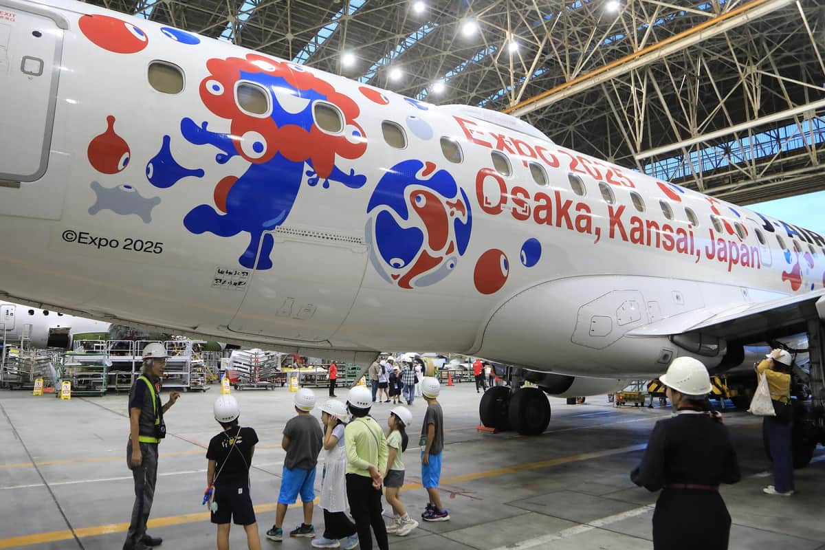 飛行機の仕組みを解説する「航空教室」も開かれた