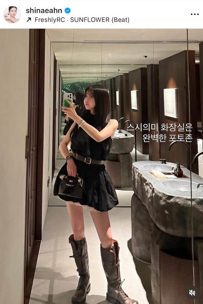 アン・シネさんのインスタグラム（＠shinaeahn）より