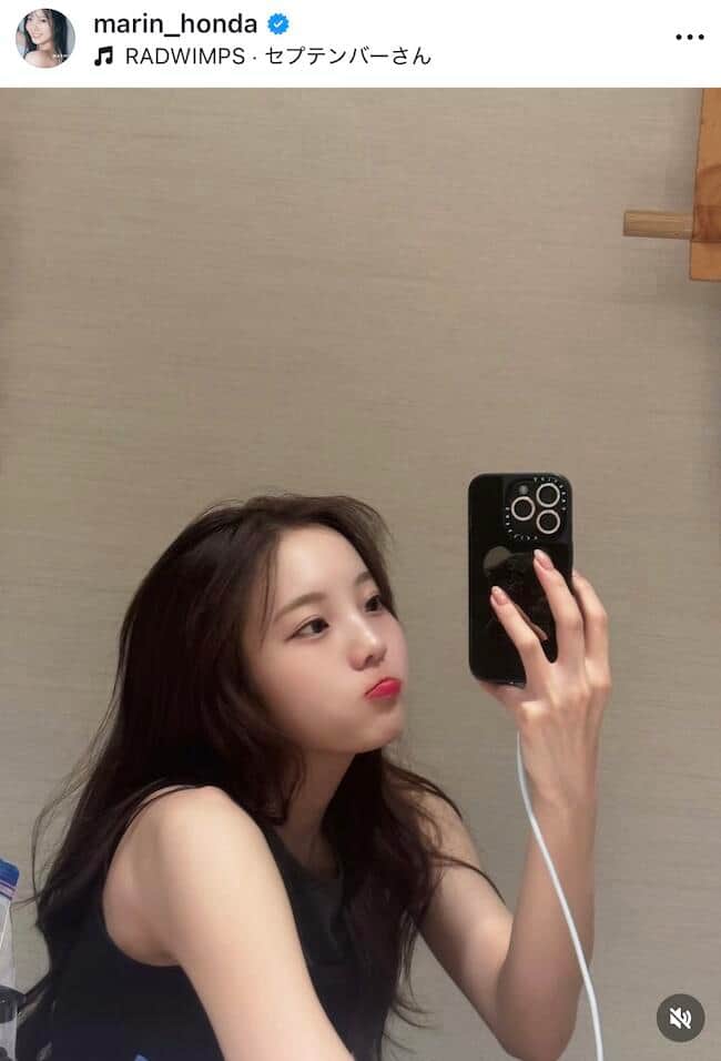 本田真凜さんのインスタグラム（＠marin_honda）より