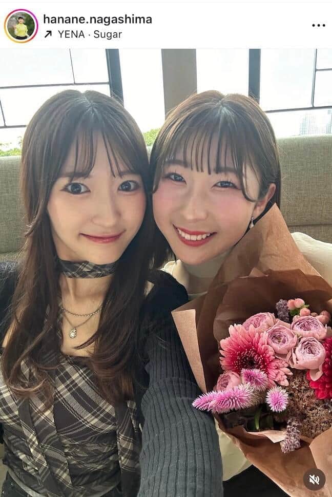永嶋花音さんのインスタグラム（＠hanane.nagashima）より