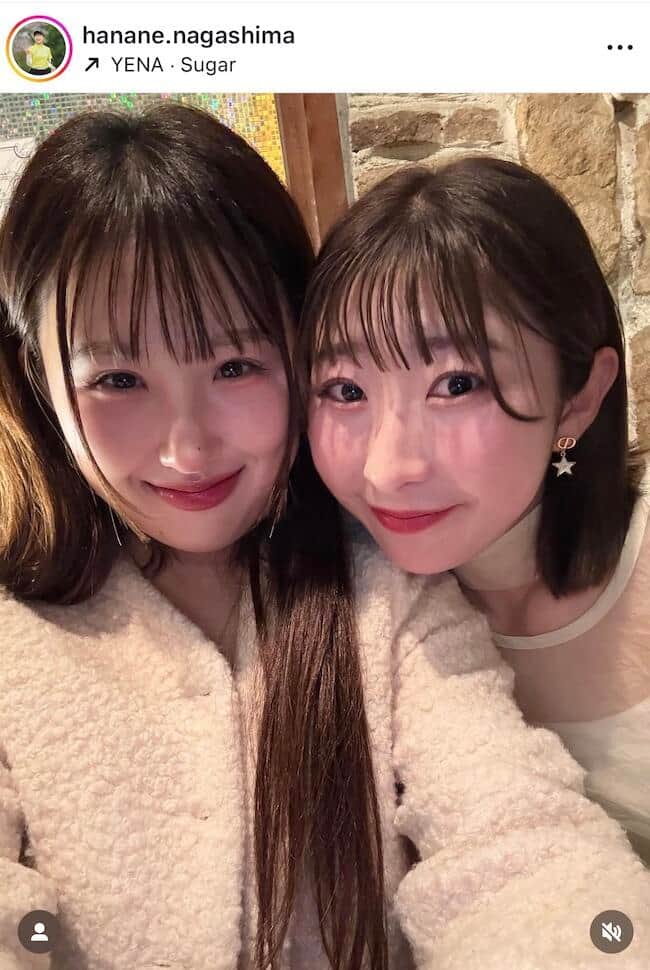 永嶋花音さんのインスタグラム（＠hanane.nagashima）より
