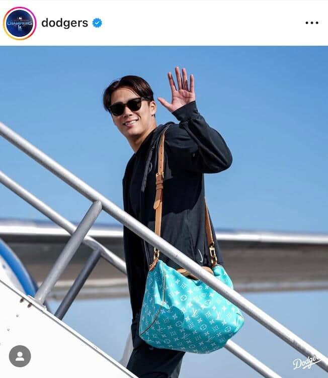 ドジャースの公式インスタグラム（＠dodgers）より
