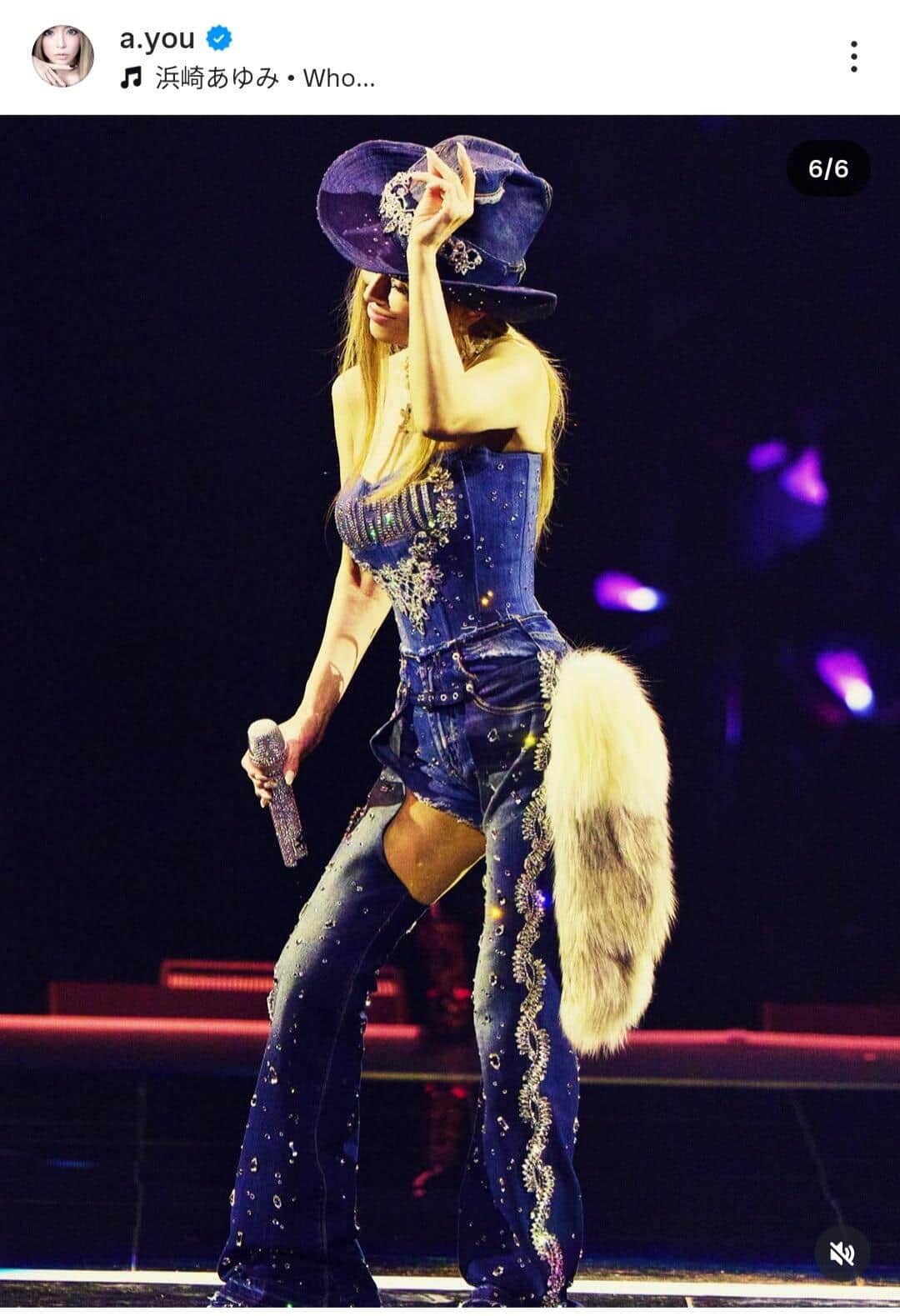 浜崎あゆみさんのインスタグラム（＠a.you）より
