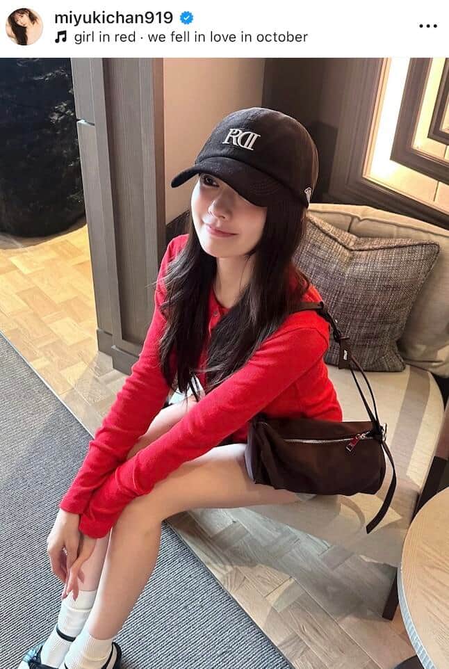 渡辺美優紀さんのインスタグラム（＠miyukichan919）より