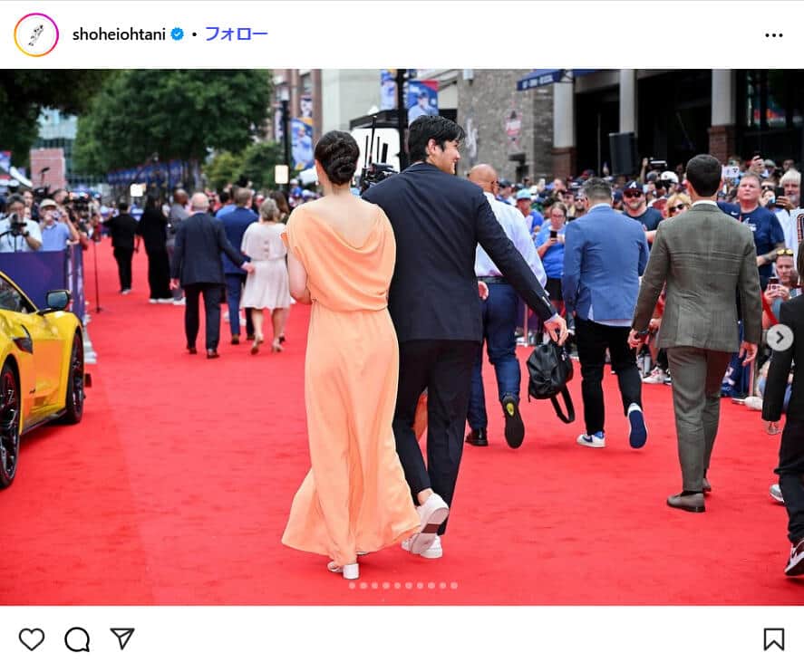 大谷翔平選手のインスタグラム（＠shoheiohtani）より